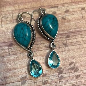 Turquoise Topaz silver
